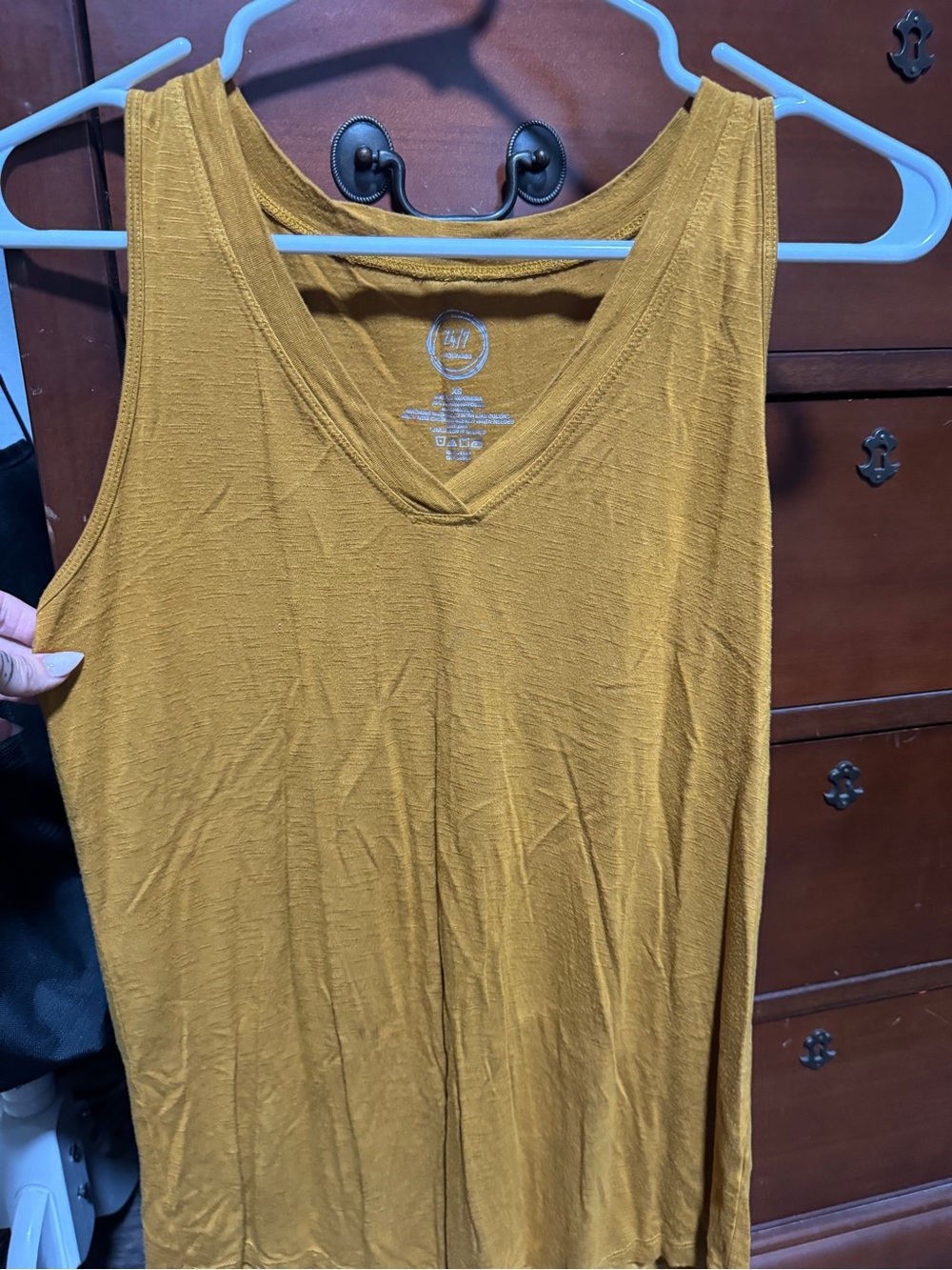 Maurice’s Women's V-Neck Tank Top in Mustard